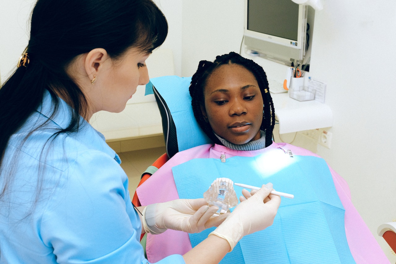 Woman Having Dental Check up
